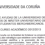 Programa de axudas da UDC para estudos de mestrado universitario destinado a estudantes iberoamericanos