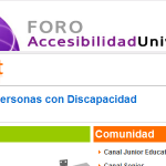 Foro técnico sobre Accesibilidade Universal. Fundación ONCE