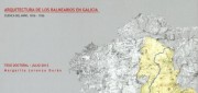 Lectura da tese de doutoramento: ARQUITECTURA DOS BALNEARIOS EN GALICIA @ Salón de Graos, edificio de departamentos, ETSAC