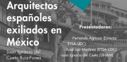 Presentación do libro: Arquitectos españois exiliados en México @ Salón de actos da ETSAC, andar 0