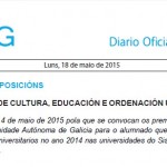 DOG: Premios fin de carreira de Galicia