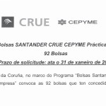 92 Bolsas Santander CRUE CEPYME para prácticas en empresas