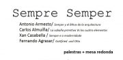 Sempre Semper: palestras + mesa redonda na ETSAC @ Salón de actos da ETSAC