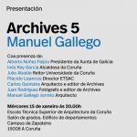 Archives 5. Manuel Gallego (mércores 15 ás 20:00)