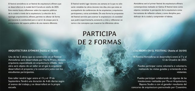 Convocatoria de participación festival atmósferas