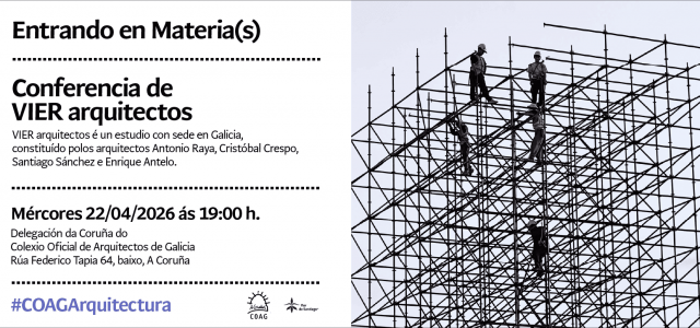 Conferencia de VIER arquitectos na Delegación da Coruña do COAG