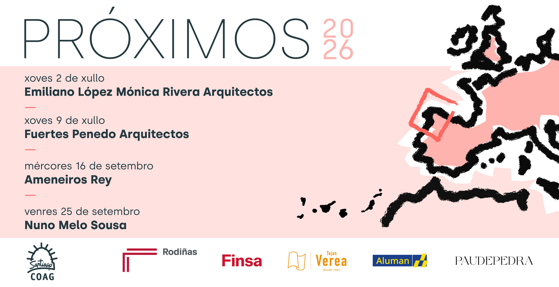 VI Edición do ciclo de conferencias PRÓXIMOS 2026 en Santiago de Compostela