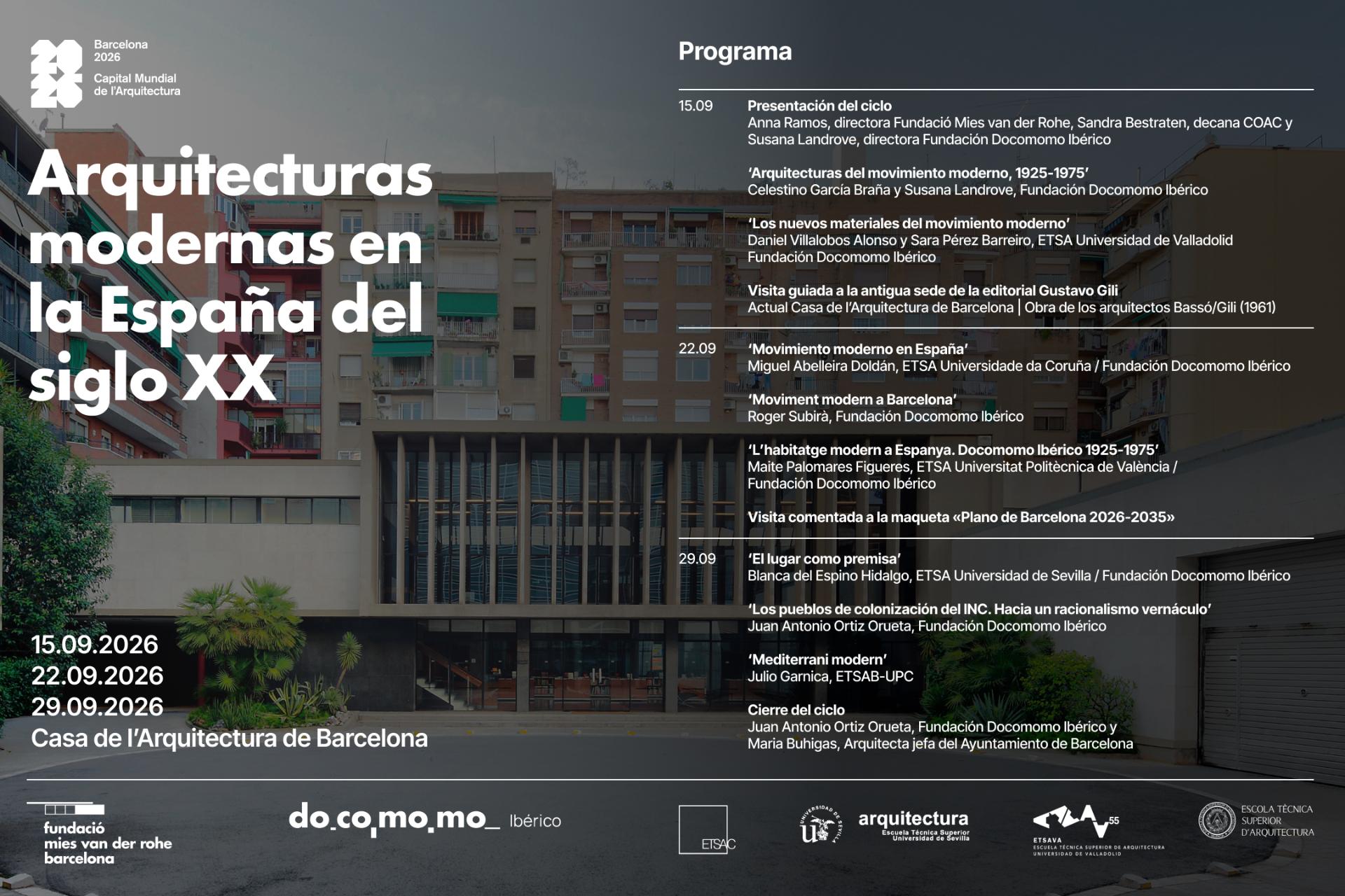 Curso Arquitecturas modernas na España do século XX