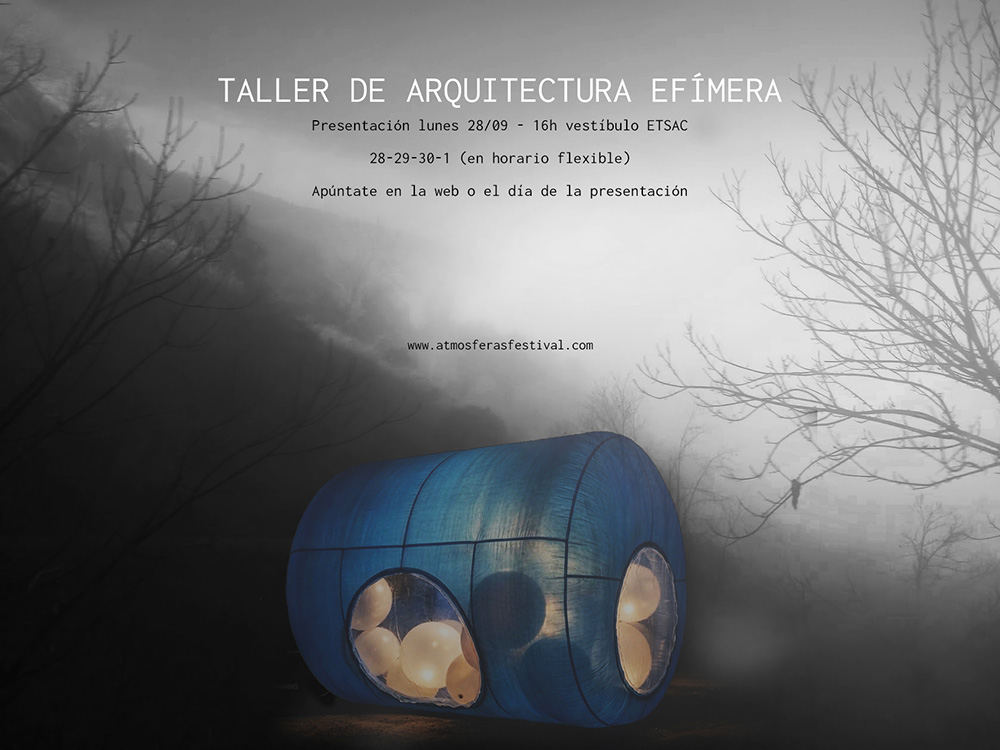 Presentación do taller de arquitectura efémera do festival Atmósferas