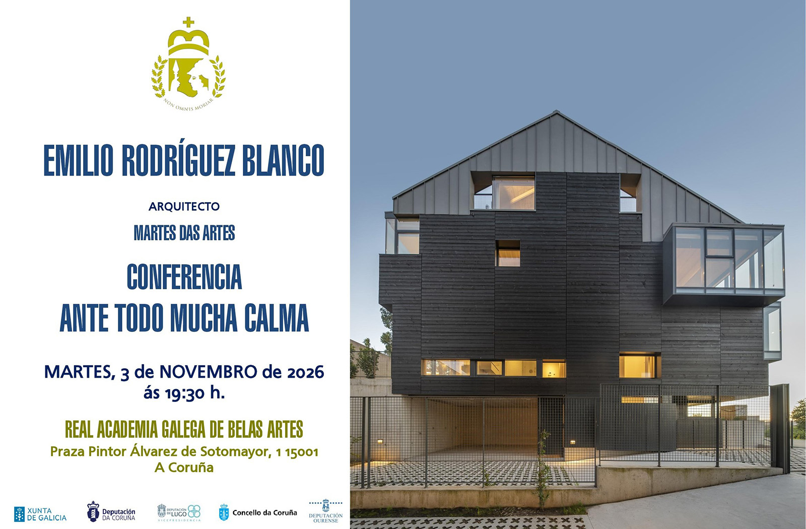Conferencia de Emilio Rodríguez Blanco na Real Academia Galega de Belas Artes