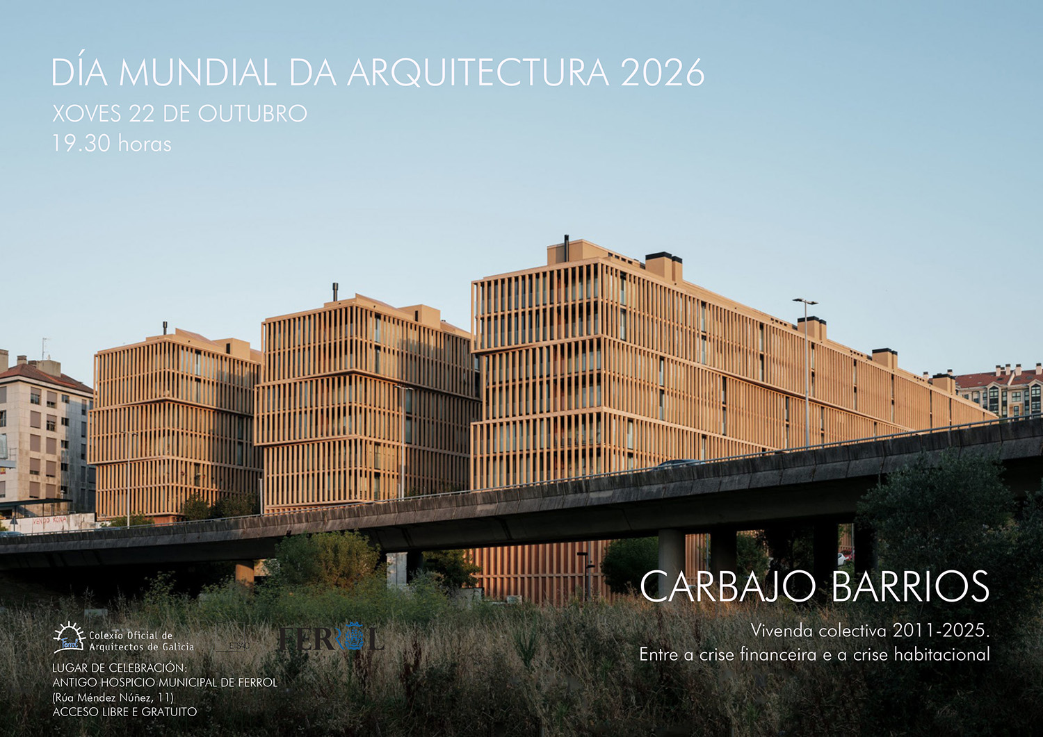 Conferencia de CARBAJO BARRIOS no Antigo Hospicio Municipal de Ferrol
