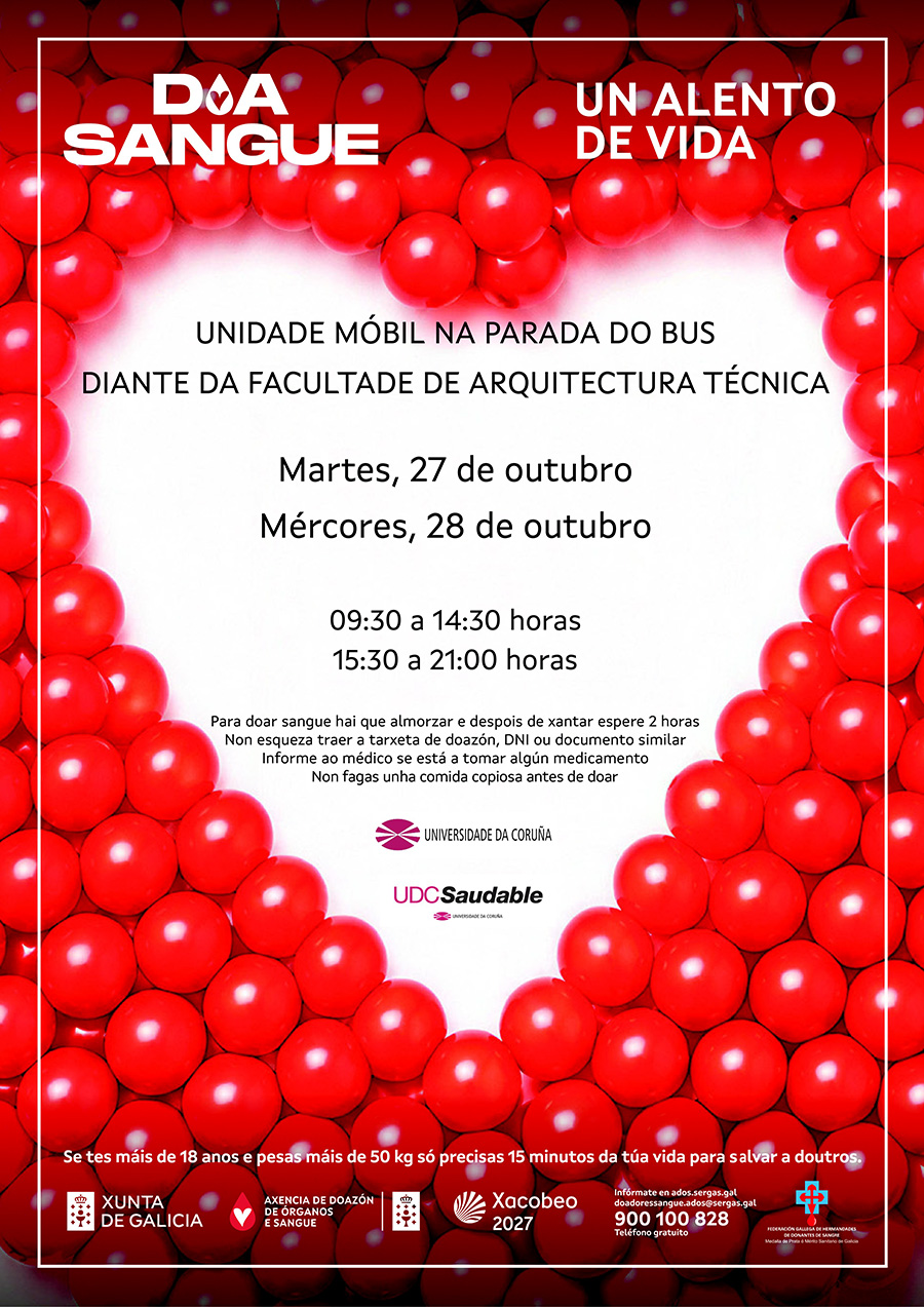 Campaña de doazón de sangue 27 e 28 outubro