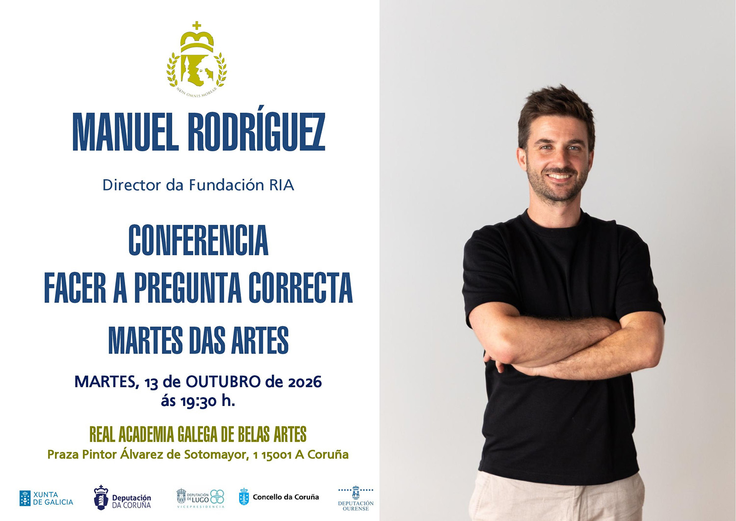 Conferencia de Manuel Rodríguez na Real Academia Galega de Belas Artes